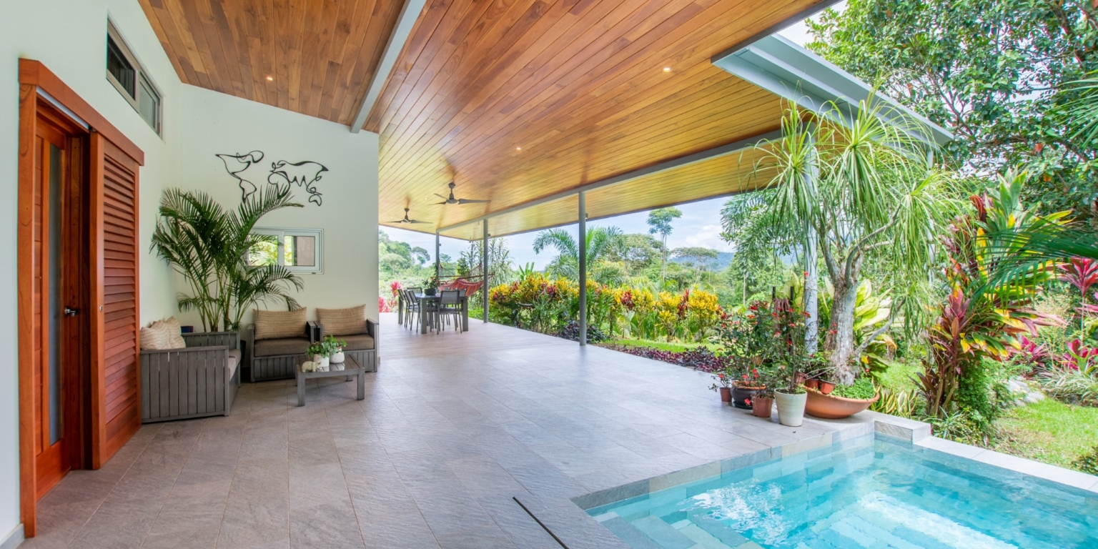 MYdesign_maison_13 Beautiful 3-Bedroom Jungle & Sunset View Home with Pool & River Access in Ojochal Costa Rica