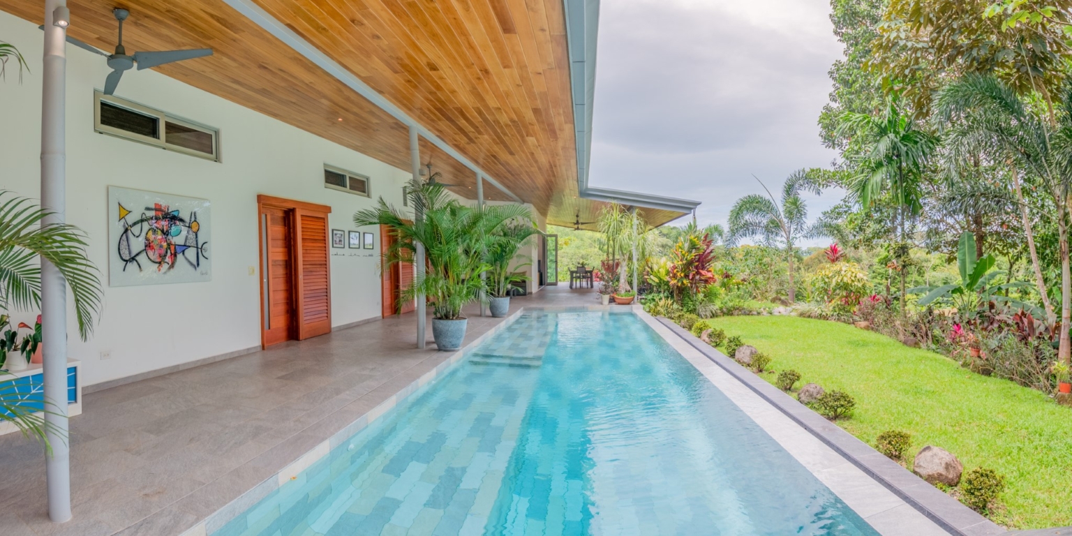MYdesign_maison_12 Beautiful 3-Bedroom Jungle & Sunset View Home with Pool & River Access in Ojochal Costa Rica