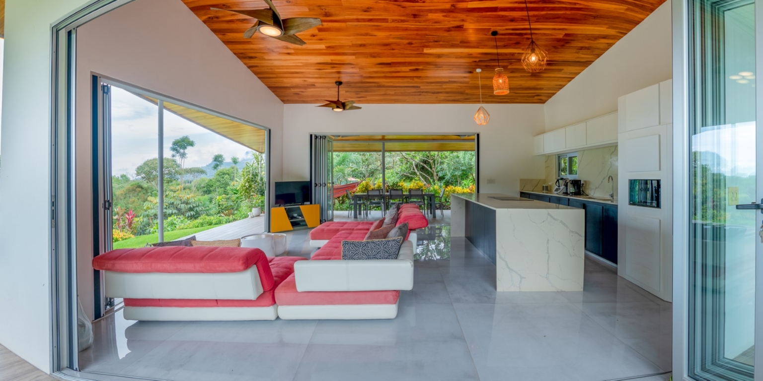 MYdesign_maison_1 Beautiful 3-Bedroom Jungle & Sunset View Home with Pool & River Access in Ojochal Costa Rica