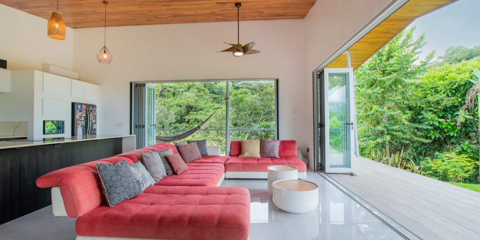 MYdesign_maison_7 Beautiful 3-Bedroom Jungle & Sunset View Home with Pool & River Access in Ojochal Costa Rica