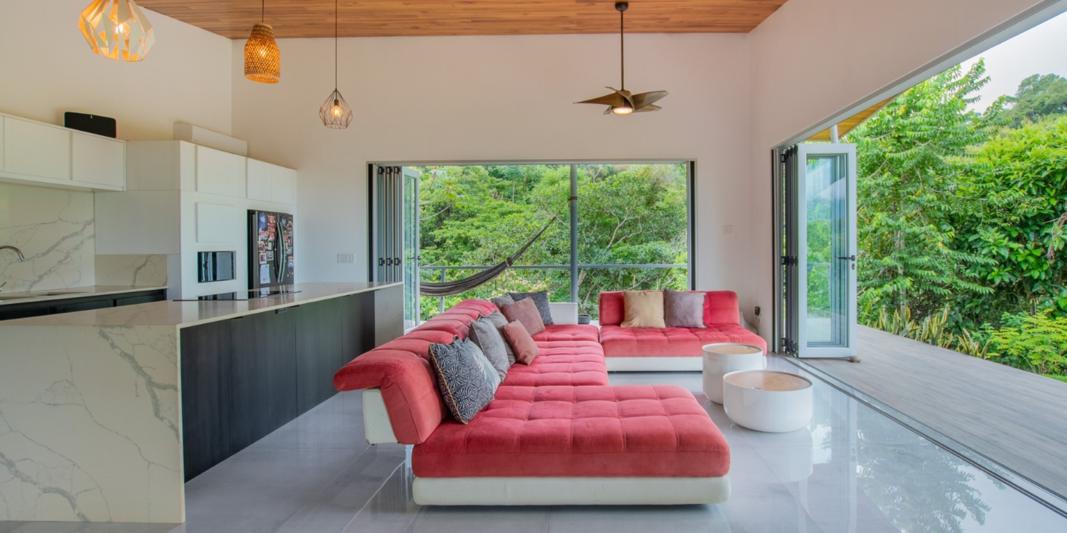 MYdesign_maison_4 Beautiful 3-Bedroom Jungle & Sunset View Home with Pool & River Access in Ojochal Costa Rica