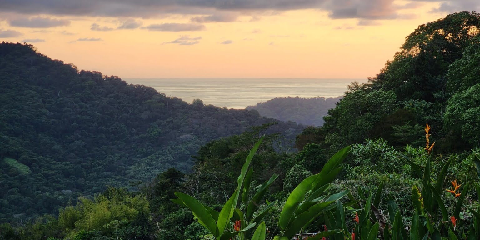 PLT173 – 39 Private Luxury Ocean View 2-Bedroom Home on 2.5 Acres for Great Privacy and Great Rental Potential in Platanillo above Dominical Costa Rica