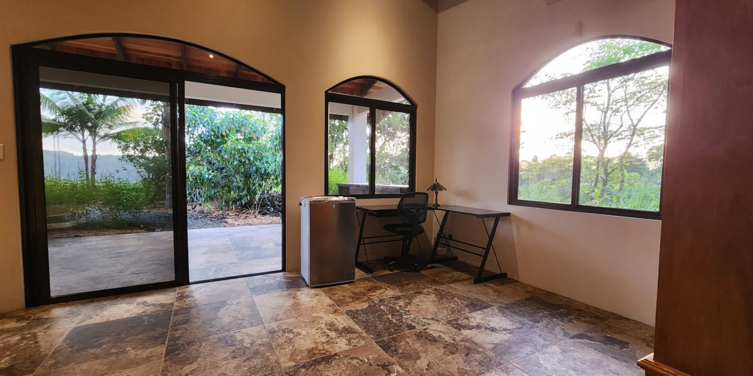 PLT173 – 29 Private Luxury Ocean View 2-Bedroom Home on 2.5 Acres for Great Privacy and Great Rental Potential in Platanillo above Dominical Costa Rica