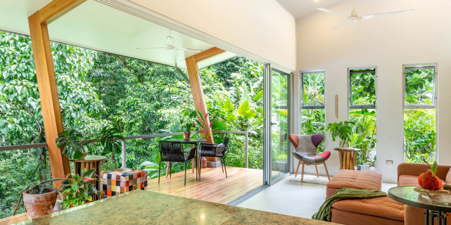 Modern 2-Bedroom Home with Beautiful Waterfall & River in Ojochal Costa Rica