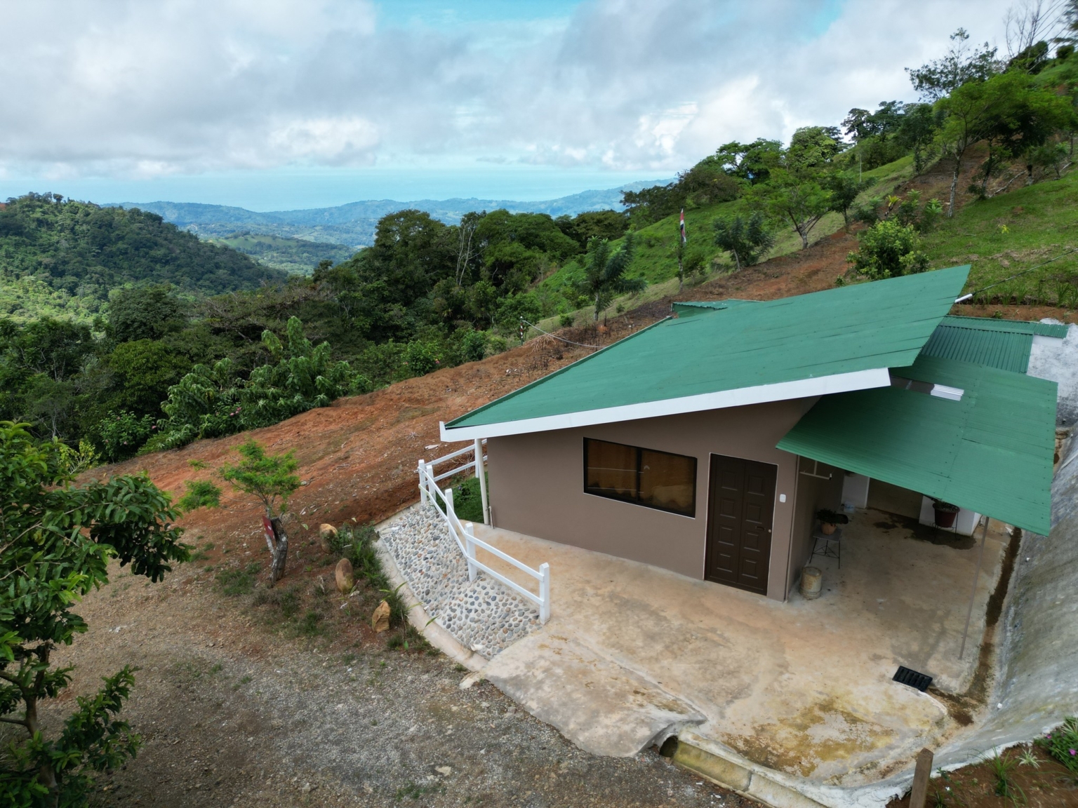 Josue Navarro 14 Incredible Mountain & Ocean Views with Two Cabins, Many Fruit Trees & More Building Areas on Top of the Mountains in Tinamastes Costa Rica