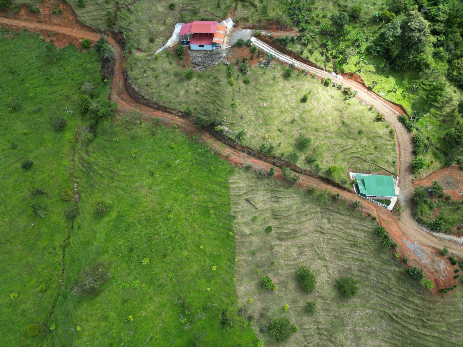Josue Navarro 12 Incredible Mountain & Ocean Views with Two Cabins, Many Fruit Trees & More Building Areas on Top of the Mountains in Tinamastes Costa Rica