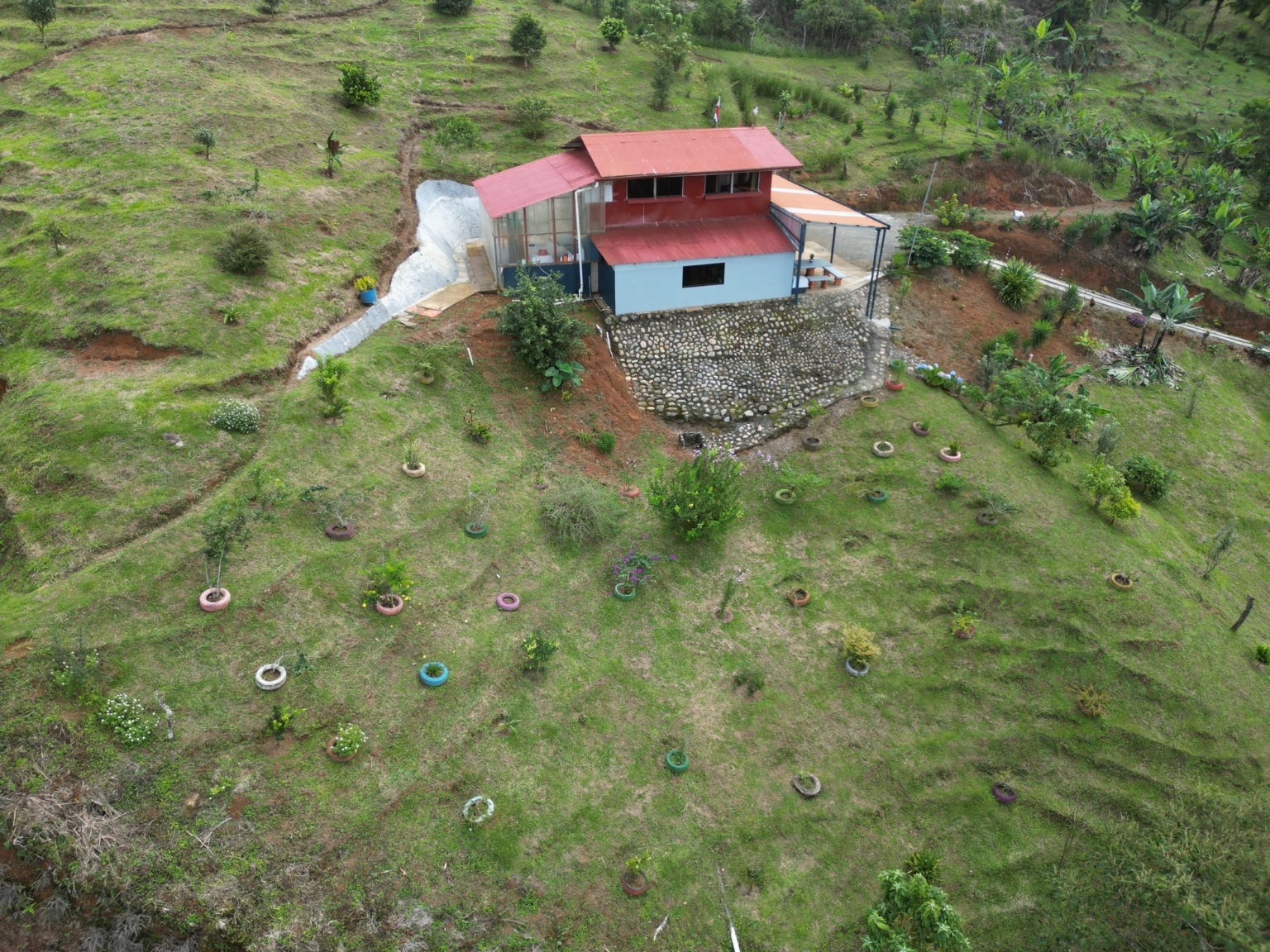Josue Navarro 07 Incredible Mountain & Ocean Views with Two Cabins, Many Fruit Trees & More Building Areas on Top of the Mountains in Tinamastes Costa Rica