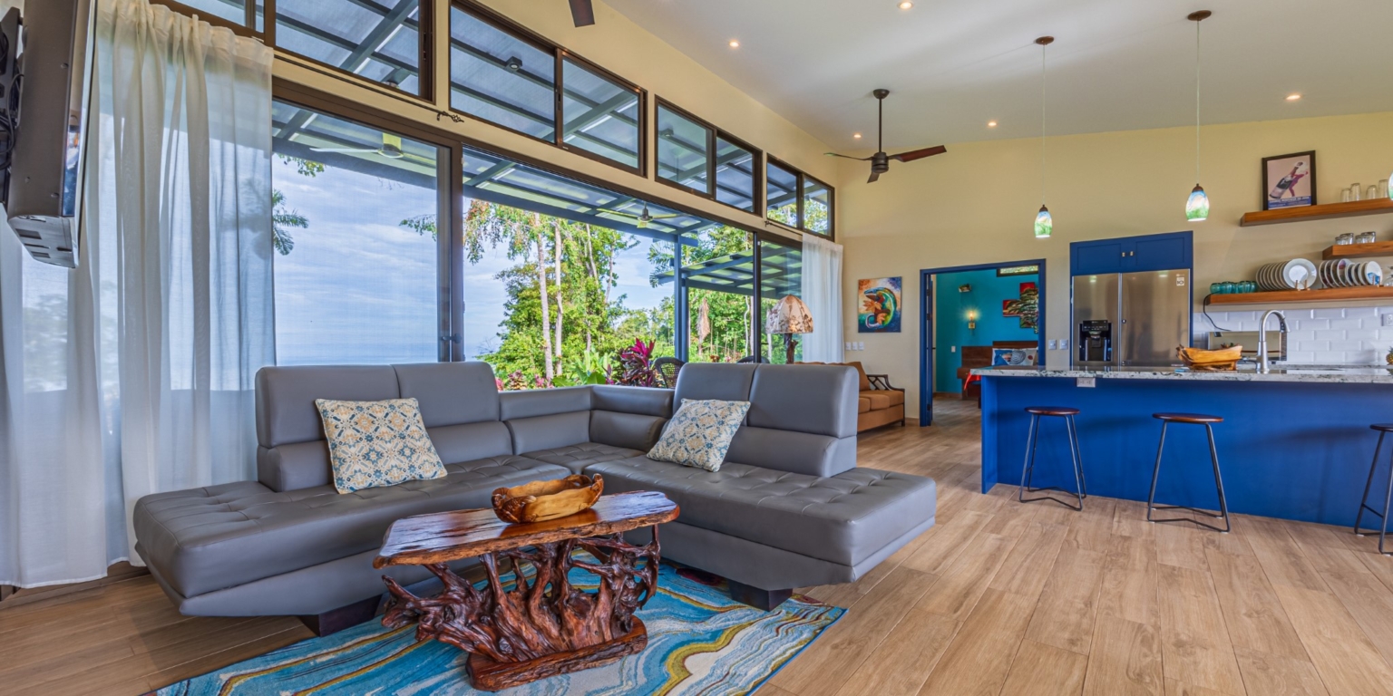 Invest in this Solid 4-Bedroom Home with Possible ROI from Renting out the Home & Guest Houses in Portalon near Dominical Costa Rica