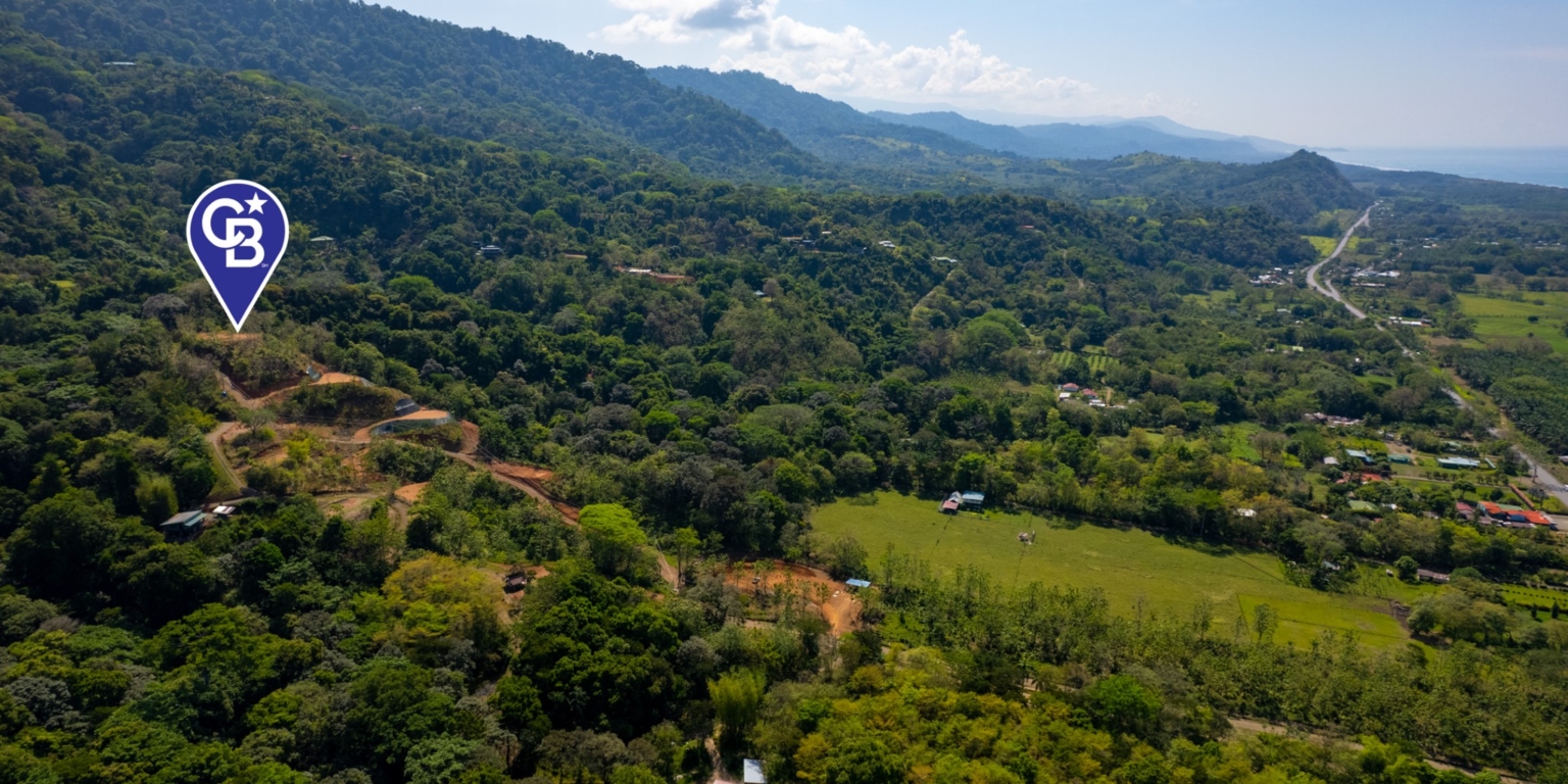 Ocean View Building Lots in the Hills above Matapalo Beach near Dominical Costa Rica