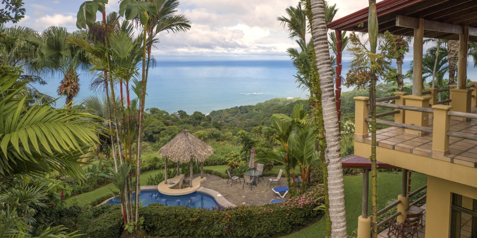 Tropical Resort-Style Ocean View Estate with Pool, 4-Bedroom Home & Guest House in Dominical Costa Rica Tropical Resort-Style Ocean View Estate with Pool, 4-Bedroom Home & Guest House in Dominical Costa Rica