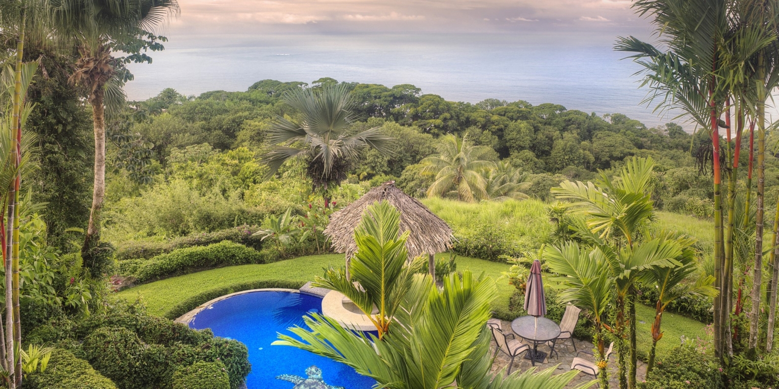 Tropical Resort-Style Ocean View Estate with Pool, 4-Bedroom Home & Guest House in Dominical Costa Rica Tropical Resort-Style Ocean View Estate with Pool, 4-Bedroom Home & Guest House in Dominical Costa Rica