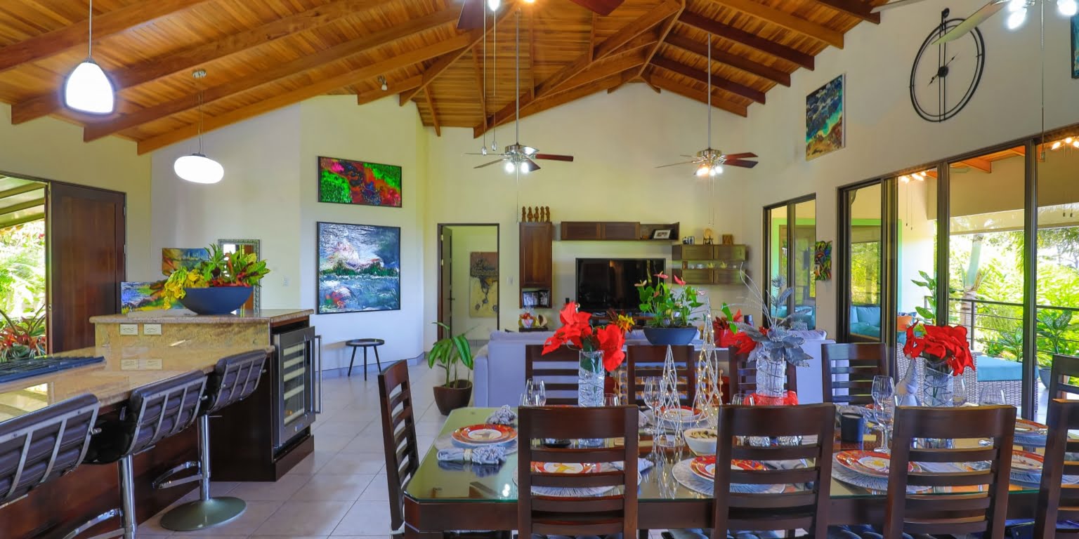 Relaxing & Elegant Beautiful 3-Bedroom Home with Mountain & Ocean Views in Chontales Costa Rica
