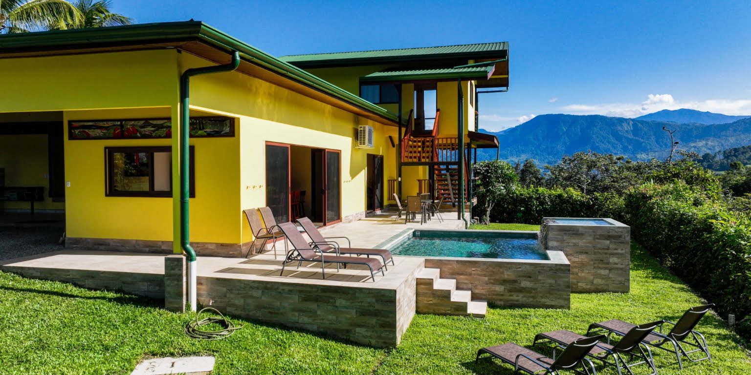 Amazing Views from this 5-Bedroom Home with Pool, 3 Kitchens, Multiple Living Spaces, Amazing Views & Easy Access in Platanillo above Dominical Costa Rica Amazing Views from this 5-Bedroom Home with Pool, 3 Kitchens, Multiple Living Spaces, Amazing Views & Easy Access in Platanillo above Dominical Costa Rica