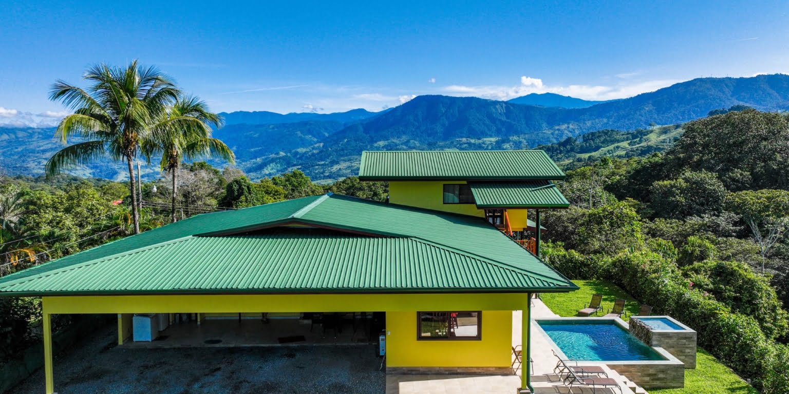 Amazing Views from this 5-Bedroom Home with Pool, 3 Kitchens, Multiple Living Spaces, Amazing Views & Easy Access in Platanillo above Dominical Costa Rica Amazing Views from this 5-Bedroom Home with Pool, 3 Kitchens, Multiple Living Spaces, Amazing Views & Easy Access in Platanillo above Dominical Costa Rica