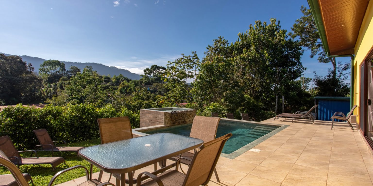 Amazing Views from this 5-Bedroom Home with Pool, 3 Kitchens, Multiple Living Spaces, Amazing Views & Easy Access in Platanillo above Dominical Costa Rica Amazing Views from this 5-Bedroom Home with Pool, 3 Kitchens, Multiple Living Spaces, Amazing Views & Easy Access in Platanillo above Dominical Costa Rica