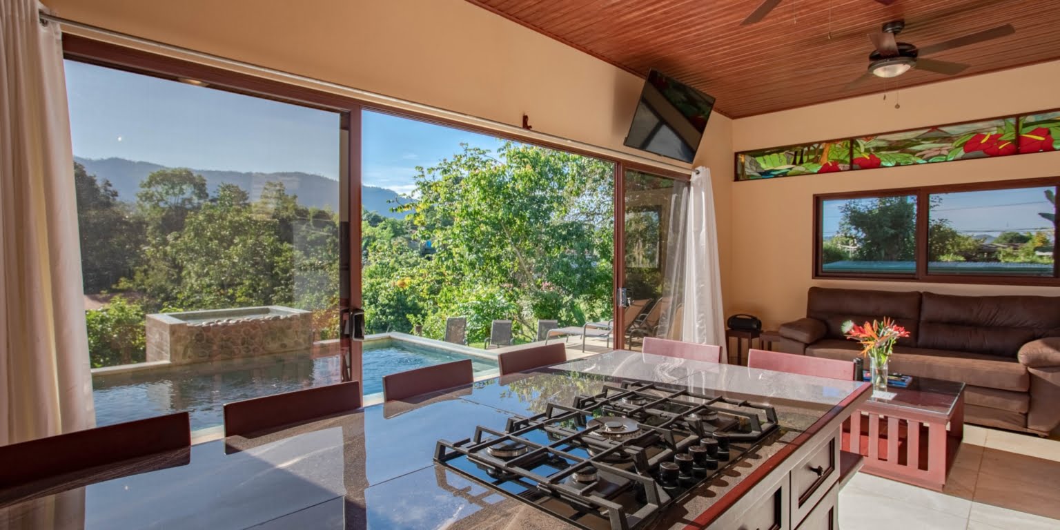 Amazing Views from this 5-Bedroom Home with Pool, 3 Kitchens, Multiple Living Spaces, Amazing Views & Easy Access in Platanillo above Dominical Costa Rica Amazing Views from this 5-Bedroom Home with Pool, 3 Kitchens, Multiple Living Spaces, Amazing Views & Easy Access in Platanillo above Dominical Costa Rica