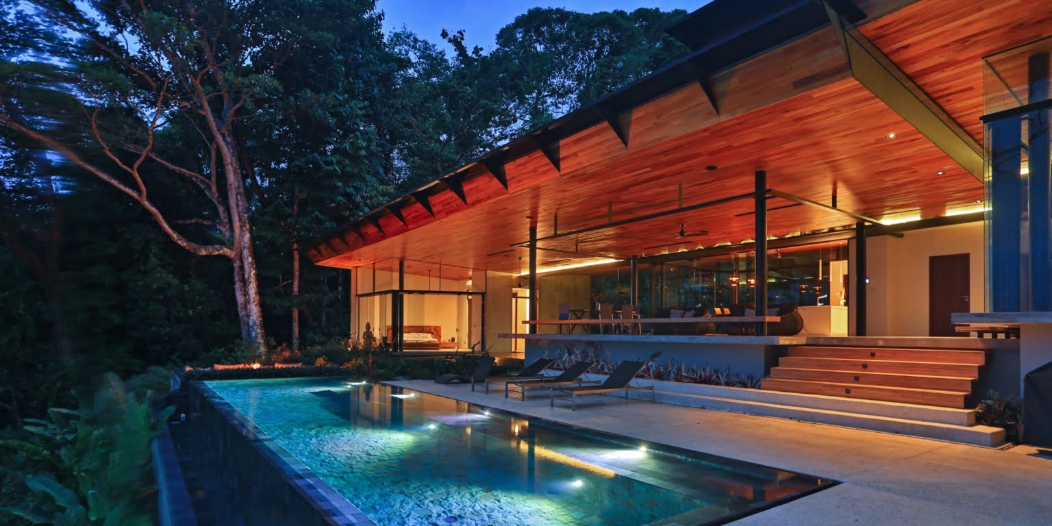 Stunning 4-Bedroom Luxury Home with Incredible Outdoor Space including Whale Tail View, Firepit & Infinity Pool in Costa Verde Estates above Dominicalito Costa Rica