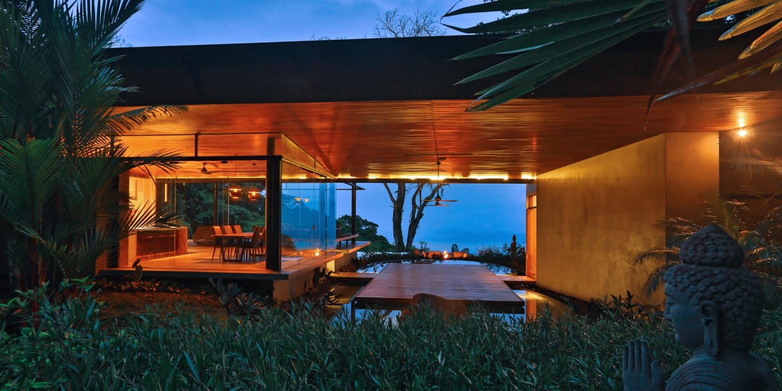 Stunning 4-Bedroom Luxury Home with Incredible Outdoor Space including Whale Tail View, Firepit & Infinity Pool in Costa Verde Estates above Dominicalito Costa Rica