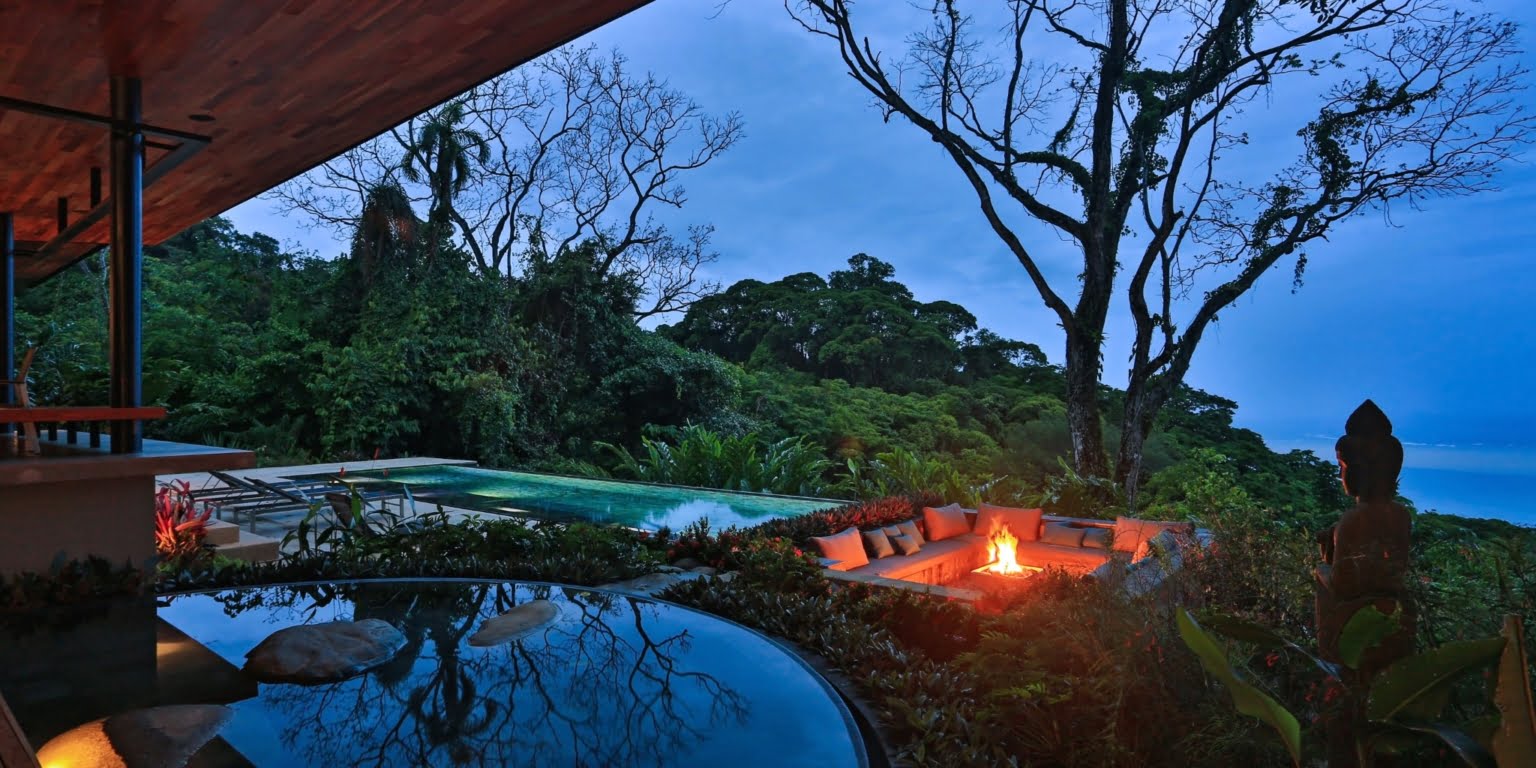 Stunning 4-Bedroom Luxury Home with Incredible Outdoor Space including Whale Tail View, Firepit & Infinity Pool in Costa Verde Estates above Dominicalito Costa Rica