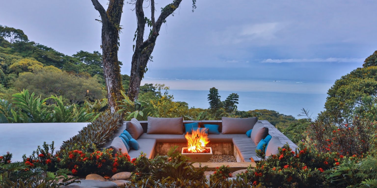 Stunning 4-Bedroom Luxury Home with Incredible Outdoor Space including Whale Tail View, Firepit & Infinity Pool in Costa Verde Estates above Dominicalito Costa Rica