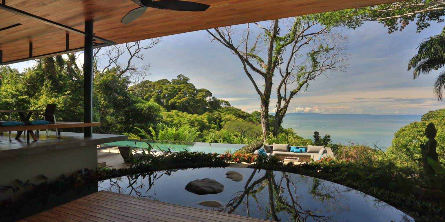 Stunning 4-Bedroom Luxury Home with Incredible Outdoor Space including Whale Tail View, Firepit & Infinity Pool in Costa Verde Estates above Dominicalito Costa Rica
