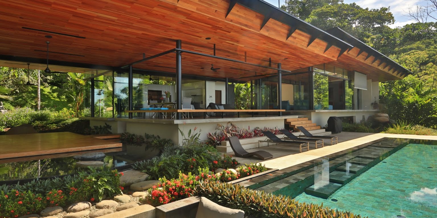 Stunning 4-Bedroom Luxury Home with Incredible Outdoor Space including Whale Tail View, Firepit & Infinity Pool in Costa Verde Estates above Dominicalito Costa Rica