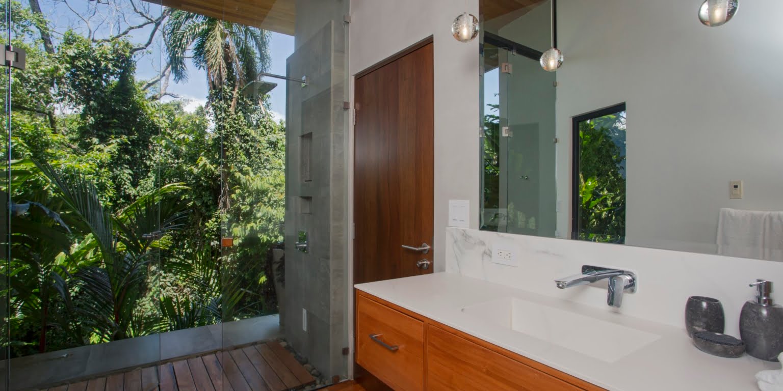 Stunning 4-Bedroom Luxury Home with Incredible Outdoor Space including Whale Tail View, Firepit & Infinity Pool in Costa Verde Estates above Dominicalito Costa Rica