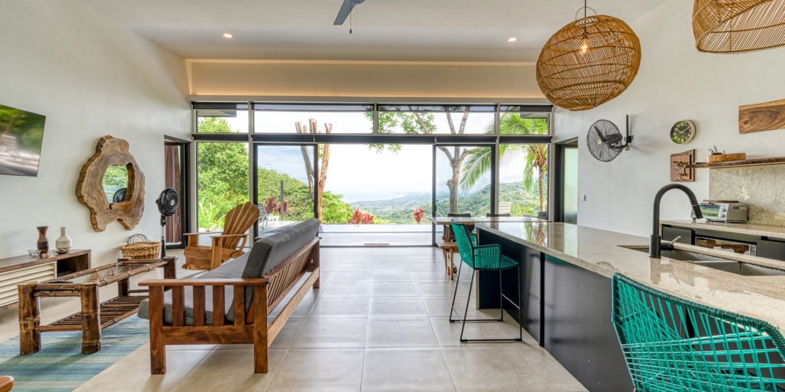 Stunning Brand New Luxury Ocean View 3-Bedroom Home with High-End Finishes in Ojochal Costa Rica