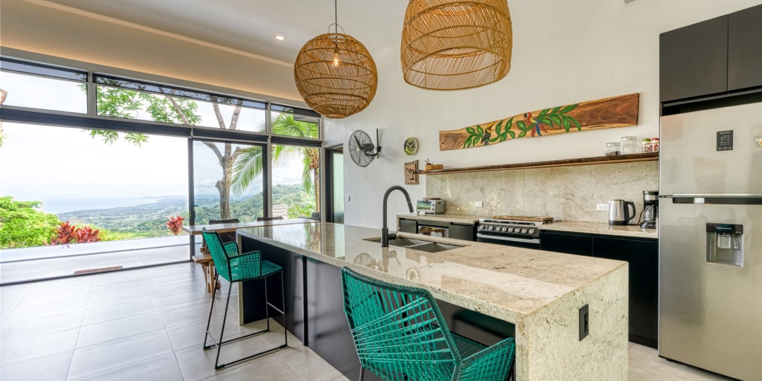 Stunning Brand New Luxury Ocean View 3-Bedroom Home with High-End Finishes in Ojochal Costa Rica