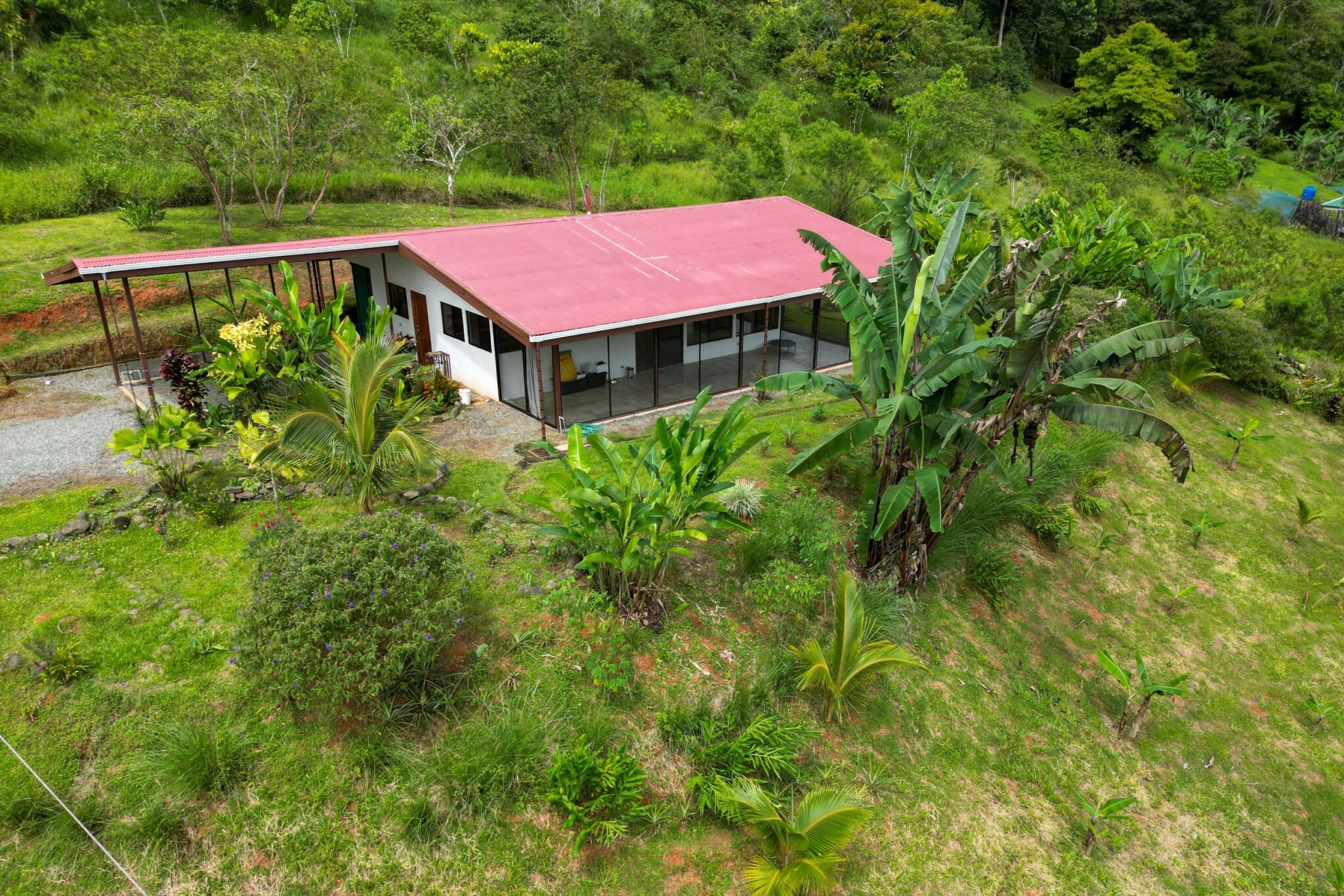 Spacious & Bright 1-Bedroom Home with Big Outdoor Living Space & Panoramic Mountain Views in a Peaceful Environment in Serenity Gardens above Tres Rios Costa Rica