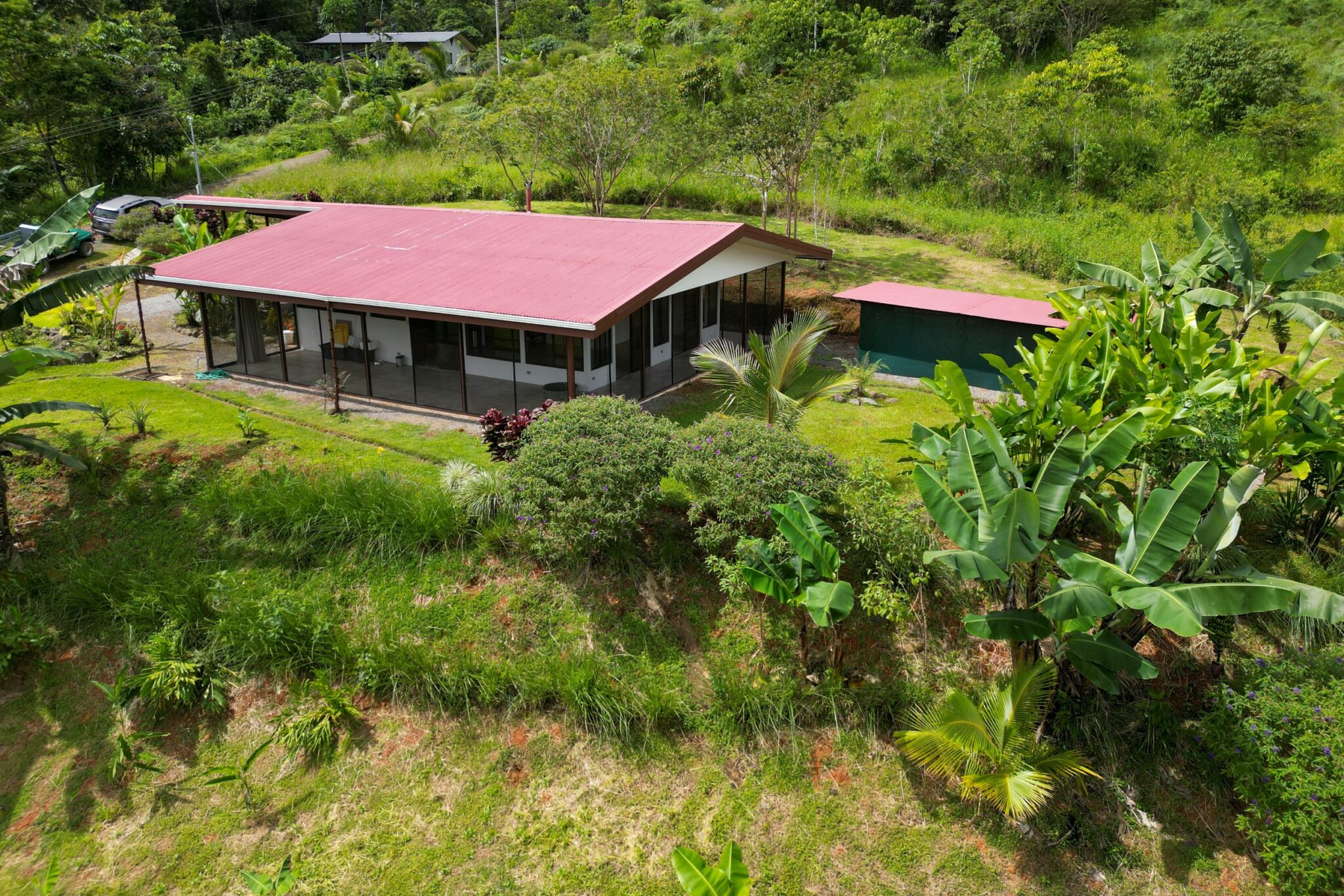 Spacious & Bright 1-Bedroom Home with Big Outdoor Living Space & Panoramic Mountain Views in a Peaceful Environment in Serenity Gardens above Tres Rios Costa Rica