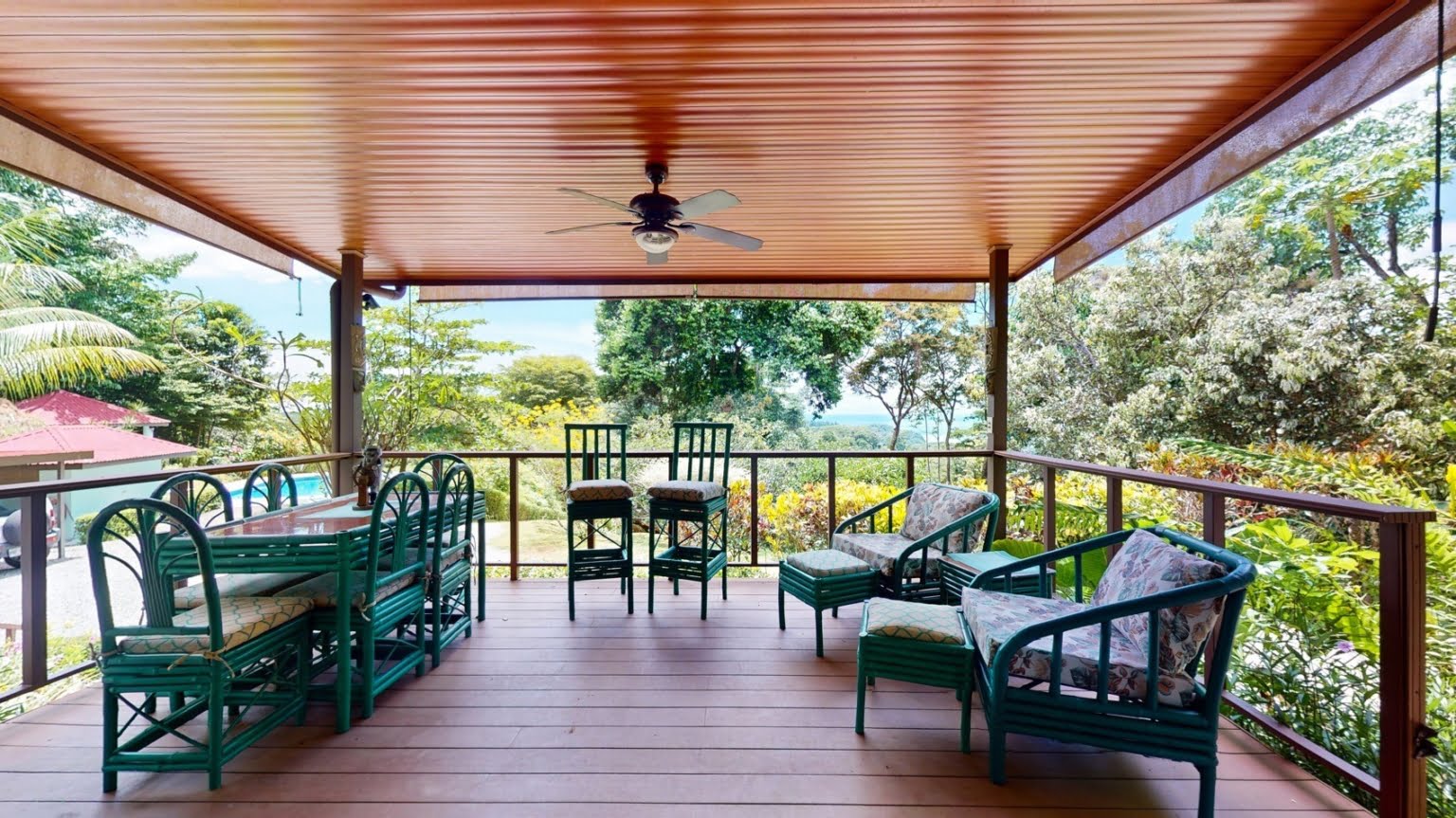 Comfy 2-Bedroom Ocean View Home with Pool on 8.5 Acres near Playa Ventanas in Ojochal Costa Rica