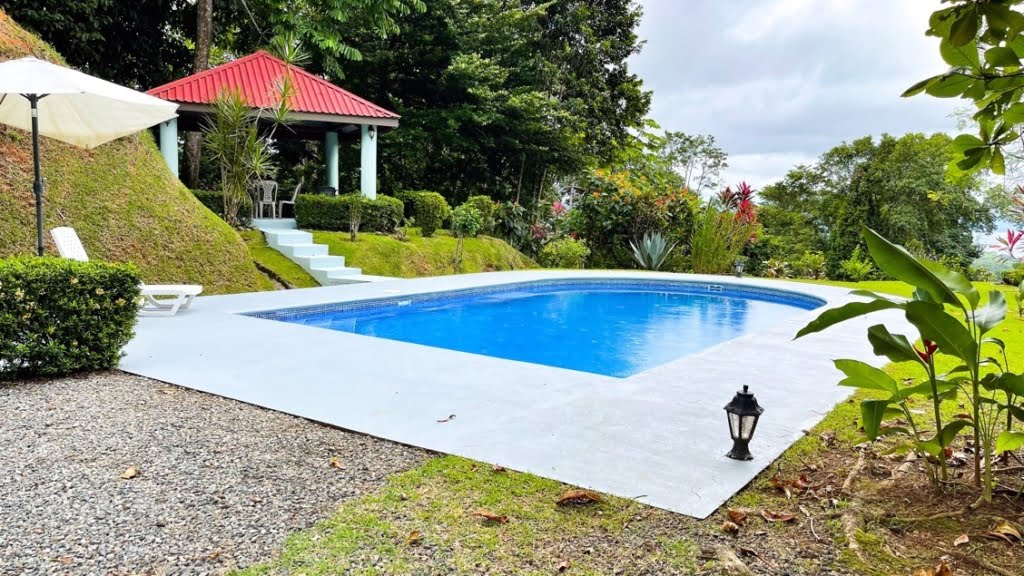 Comfy 2-Bedroom Ocean View Home with Pool on 8.5 Acres near Playa Ventanas in Ojochal Costa Rica