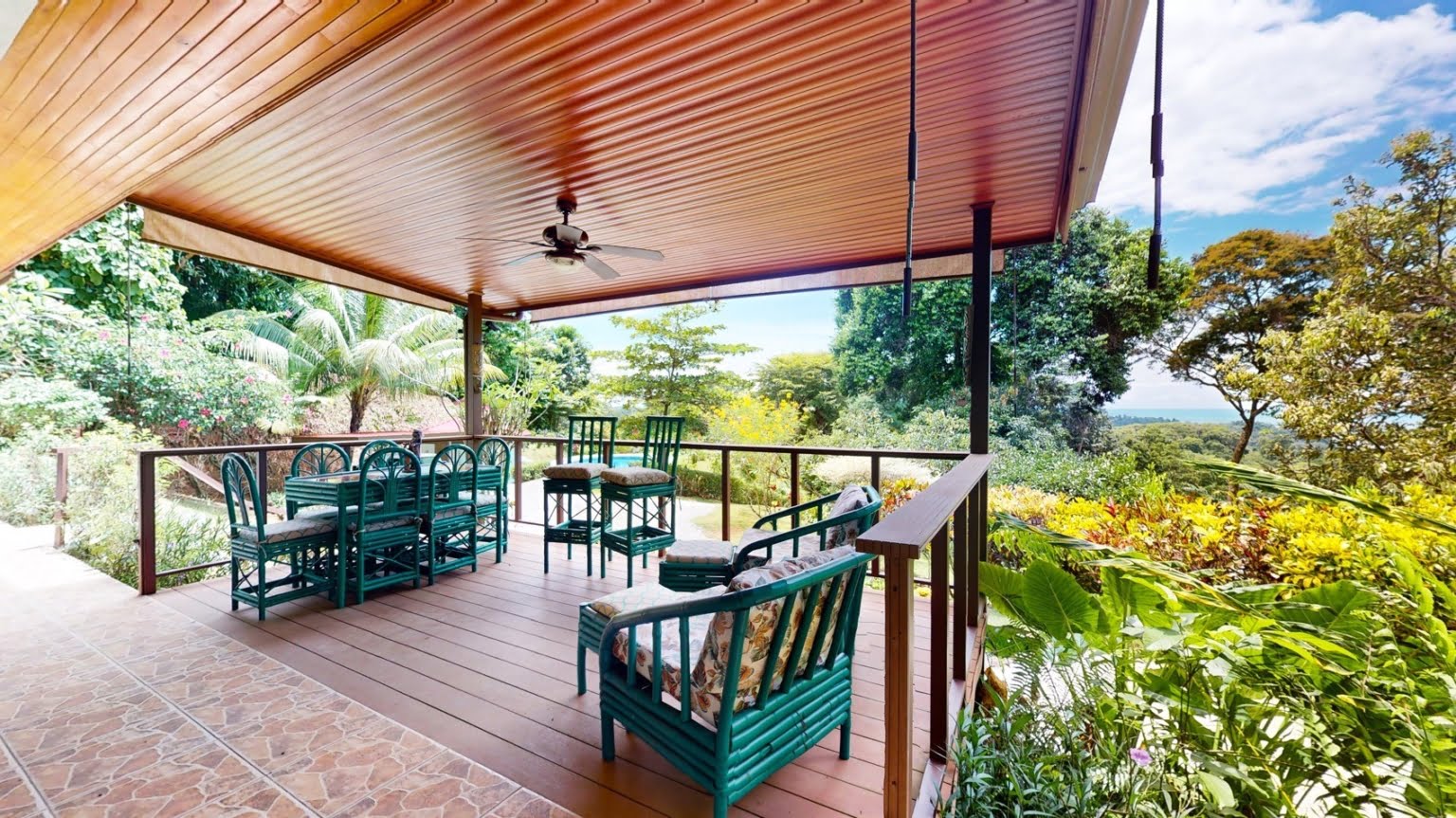 Comfy 2-Bedroom Ocean View Home with Pool on 8.5 Acres near Playa Ventanas in Ojochal Costa Rica