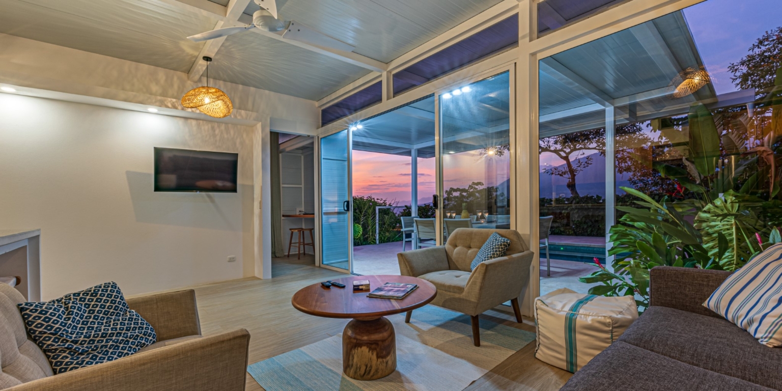 Stunning Mountain & Ocean View Home in Easy Access Location in Ojochal Costa Rica