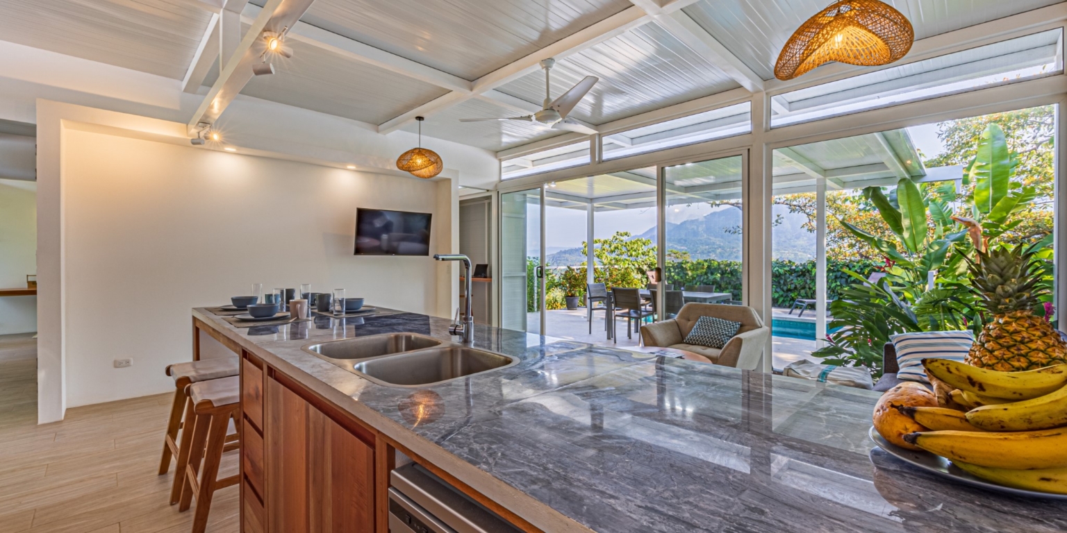 Stunning Mountain & Ocean View Home in Easy Access Location in Ojochal Costa Rica