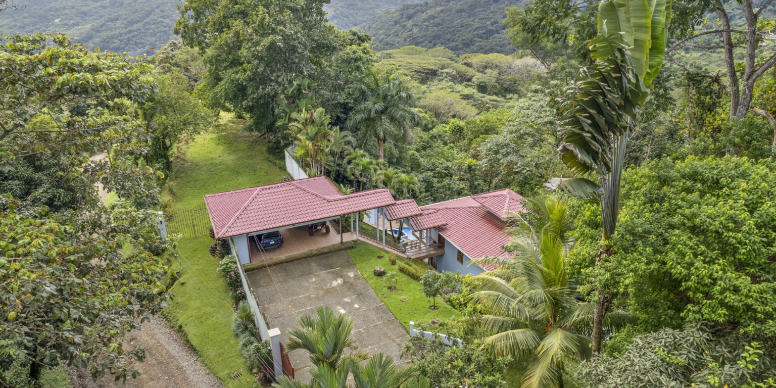 Casa ZigMar_38 Ocean View 2-Bedroom with Pool, Solid Construction & Jungle Vibe plus Additional Building Lot in Lagunas above Dominical Costa Rica
