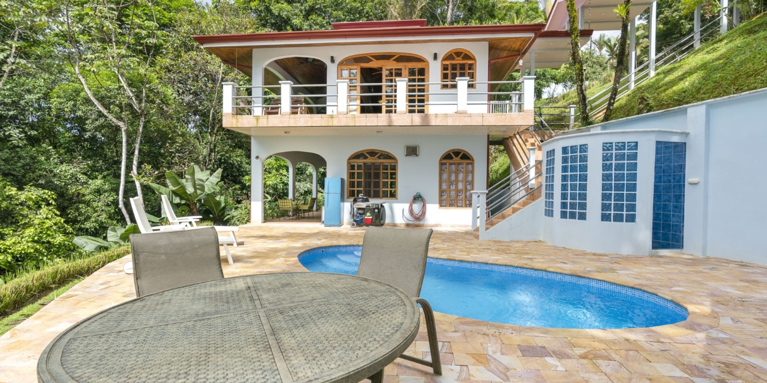 Casa ZigMar_1 Ocean View 2-Bedroom with Pool, Solid Construction & Jungle Vibe plus Additional Building Lot in Lagunas above Dominical Costa Rica