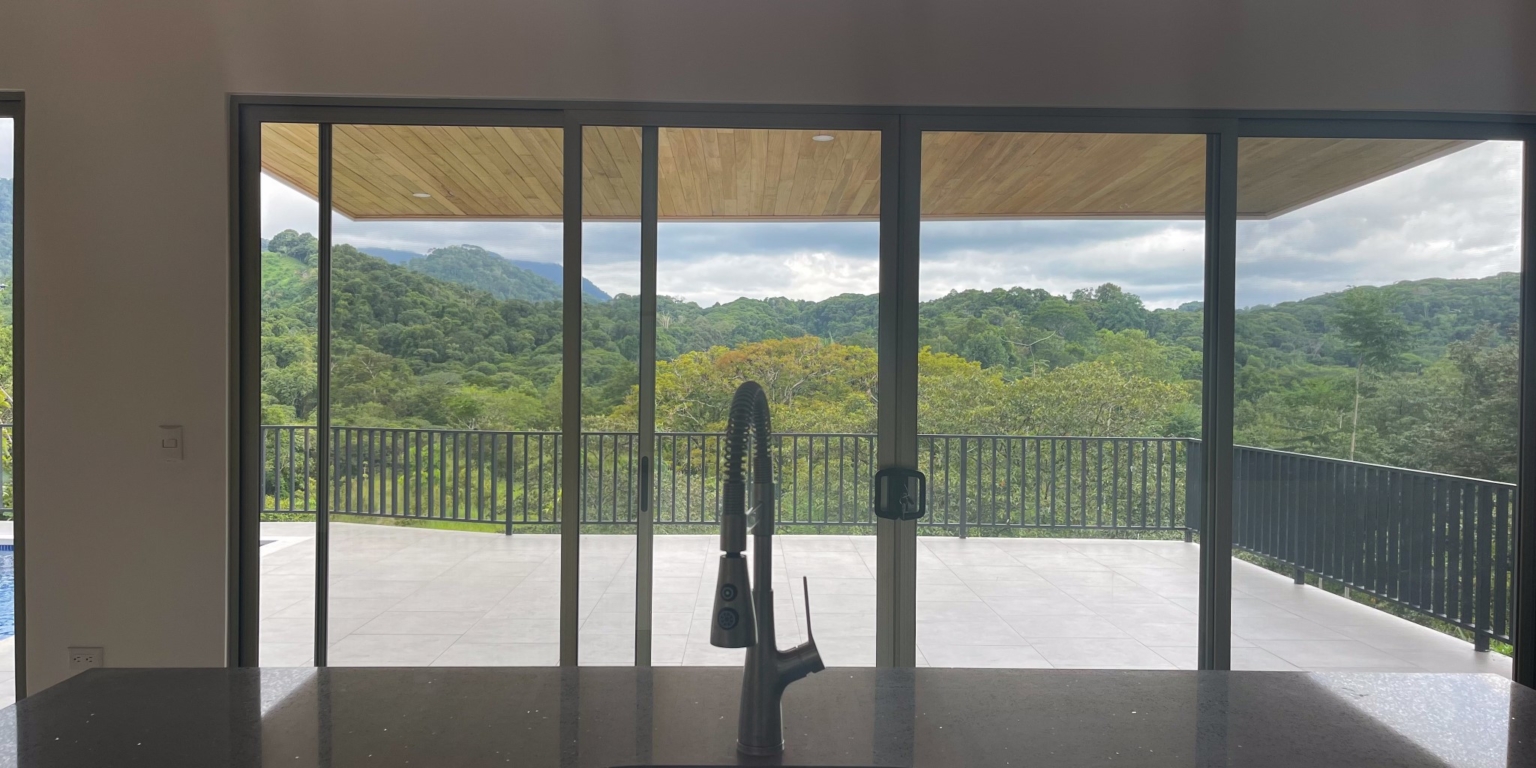 Brand New, Big Mountain View 3-Bedroom Home with Pool in Ojochal Costa Rica