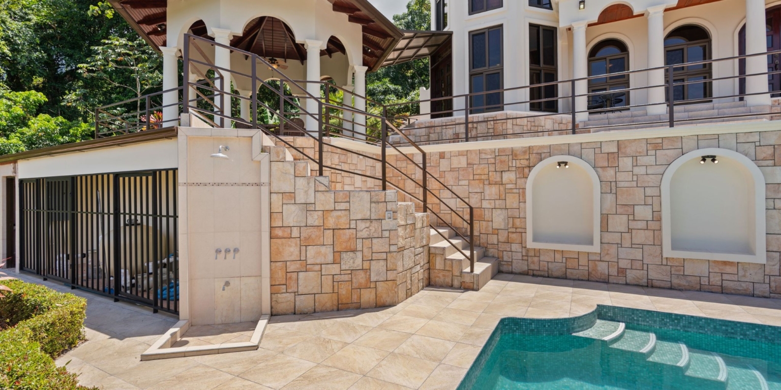 Ojochal Estate Home and Property_18 Fully Renovated Ocean-View Estate Home with Pool, Guesthouse & Caretaker Cottage with Waterfall in Phase 4 Ojochal Costa Rica