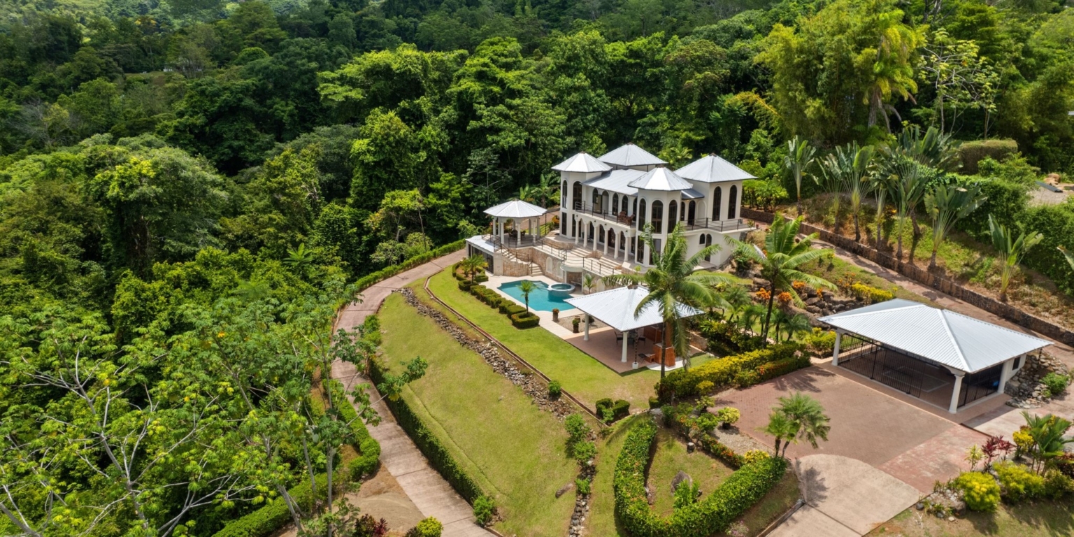 Ojochal Estate Home and Property_1 Fully Renovated Ocean-View Estate Home with Pool, Guesthouse & Caretaker Cottage with Waterfall in Phase 4 Ojochal Costa Rica