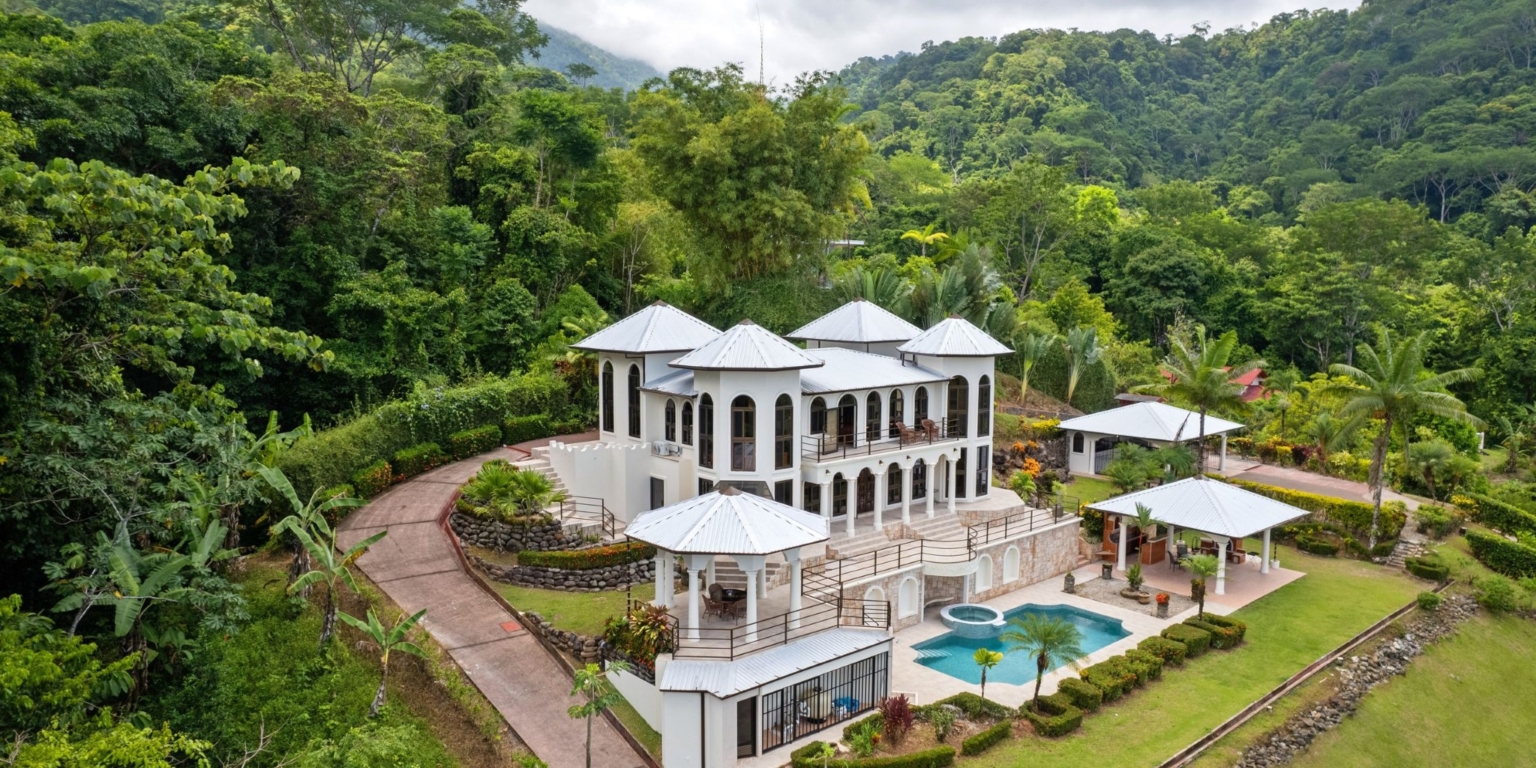 Ojochal Estate Home and Property_5 Fully Renovated Ocean-View Estate Home with Pool, Guesthouse & Caretaker Cottage with Waterfall in Phase 4 Ojochal Costa Rica