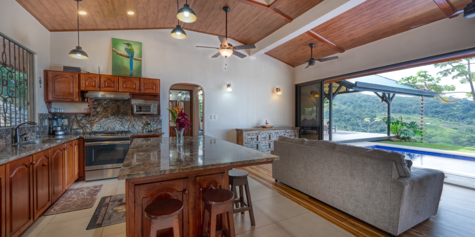 Home-33 Amazing Whale’s Tail & Ocean View 2-Bedroom Home with Perfect Tropical Living with Easy Access in Uvita Costa Rica