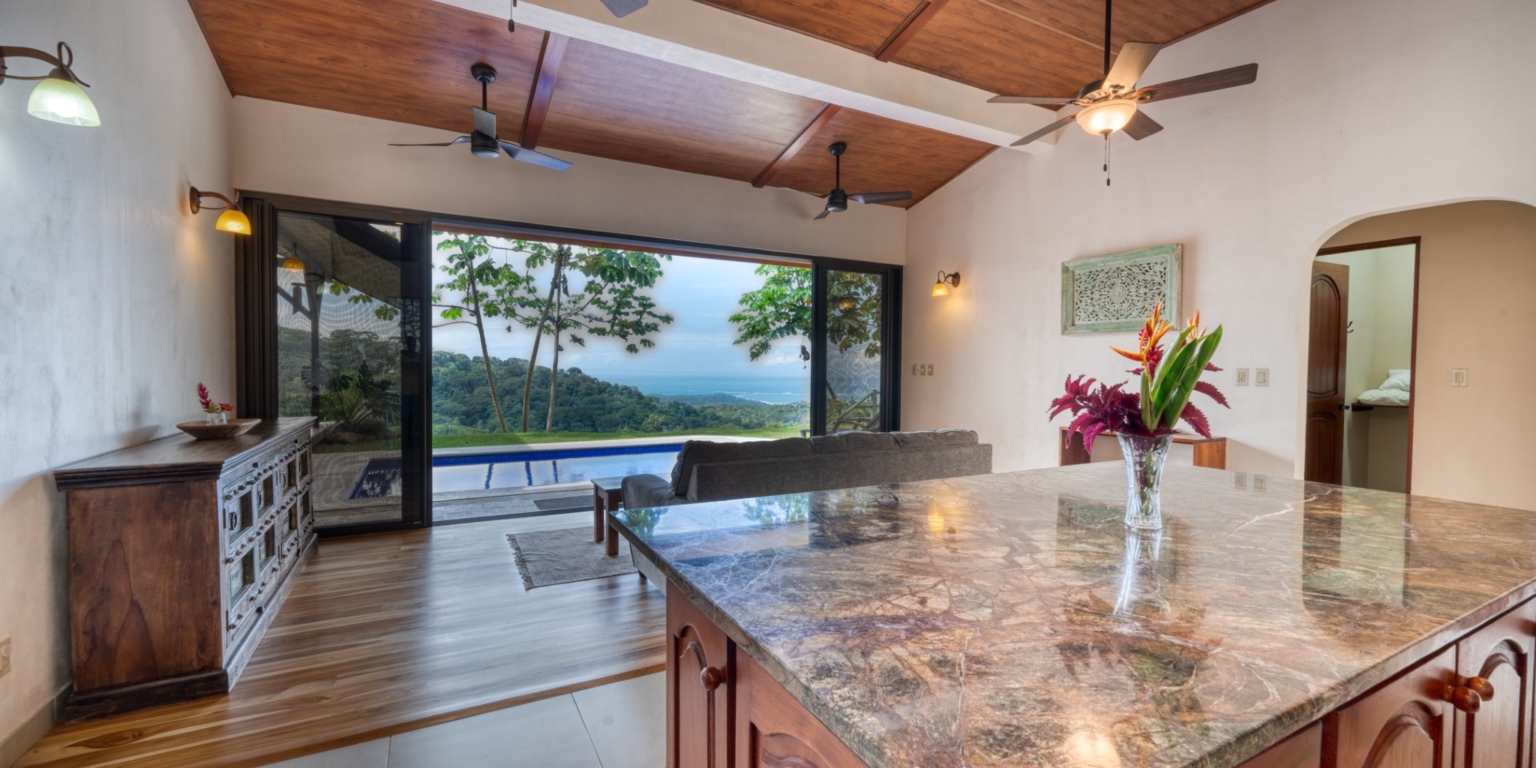 Home-31 Amazing Whale’s Tail & Ocean View 2-Bedroom Home with Perfect Tropical Living with Easy Access in Uvita Costa Rica