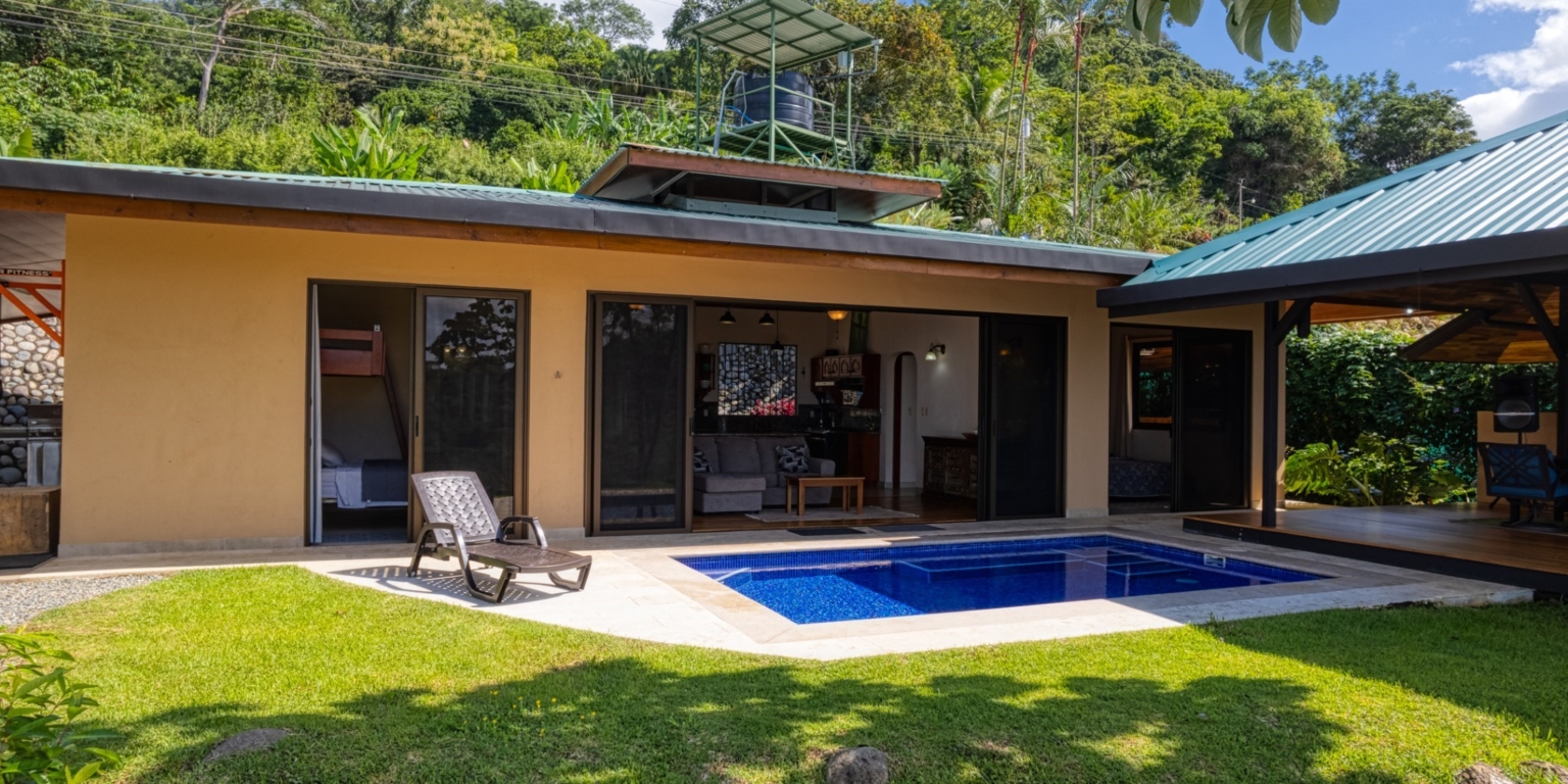 Home-6 Amazing Whale’s Tail & Ocean View 2-Bedroom Home with Perfect Tropical Living with Easy Access in Uvita Costa Rica