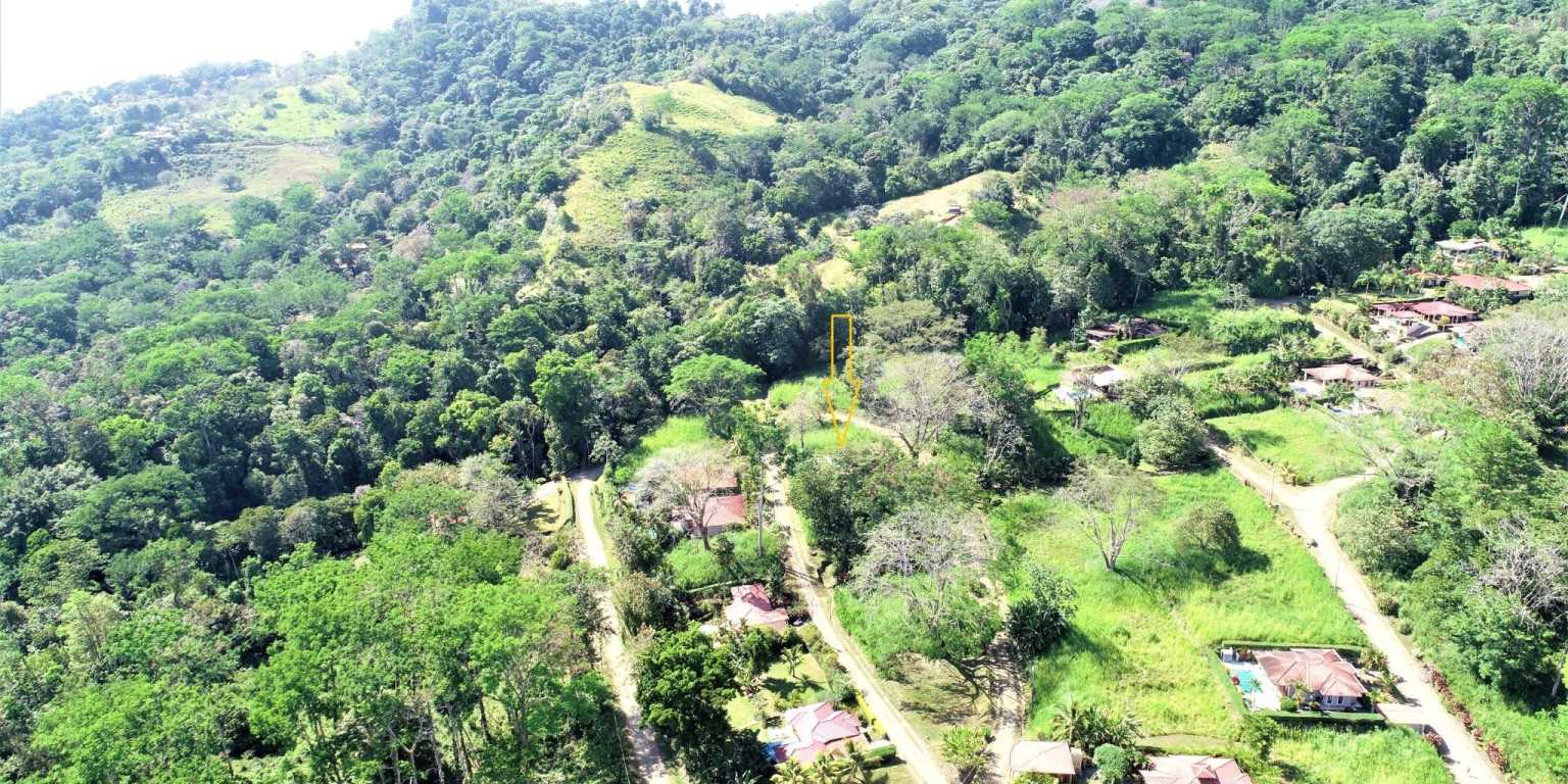 Large Corner Ocean View Lot in a Well-Established Gated Community of Touristico Tortuga Phase 6 in Ojochal Costa Rica