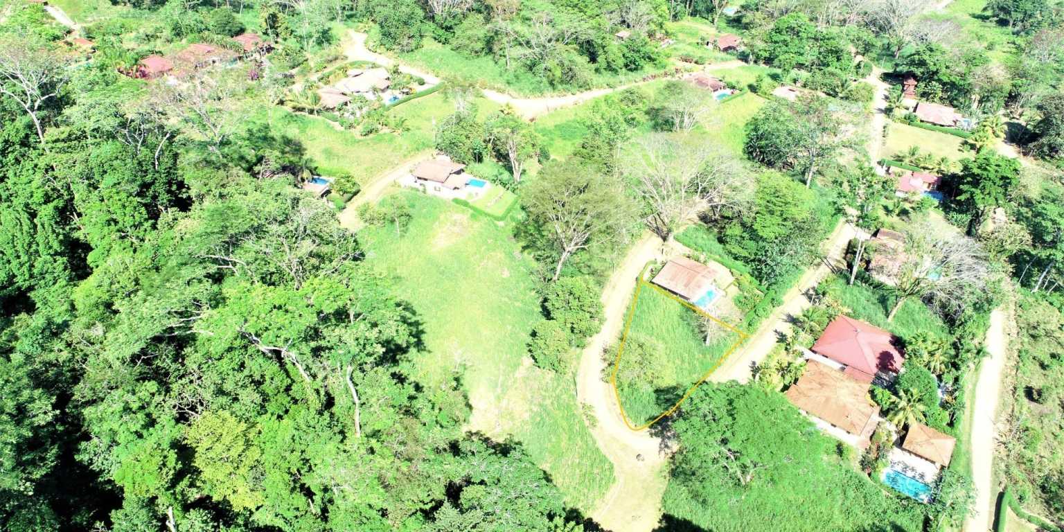 Large Corner Ocean View Lot in a Well-Established Gated Community of Touristico Tortuga Phase 6 in Ojochal Costa Rica