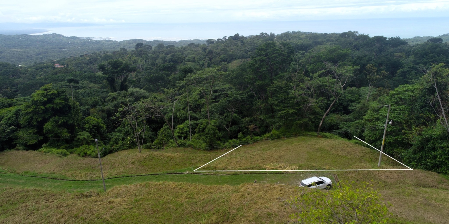Safe & Private Building Lot in a Gated Community with Incredible Ocean Views & Legal Water in Turistico Tortuga Phase 6 in Ojochal Costa Rica