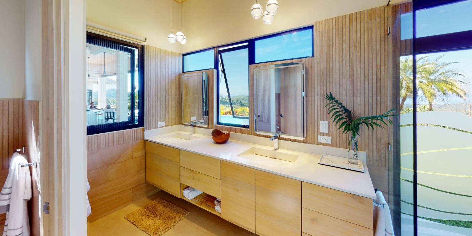 Elegant, Modern Style 4-Bedroom Home with Two Separate Wings & 360-Decree Views on 2.7 Acres of Land in Ojochal, Costa Rica