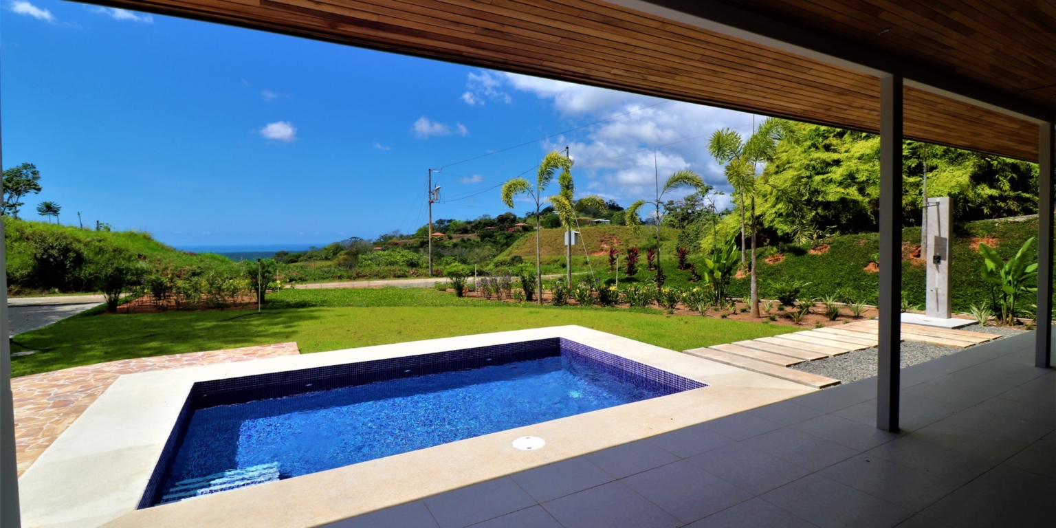 1 (3) Brand New 3-Bedroom Home with Pool in Gated Community in Chontales Costa Rica